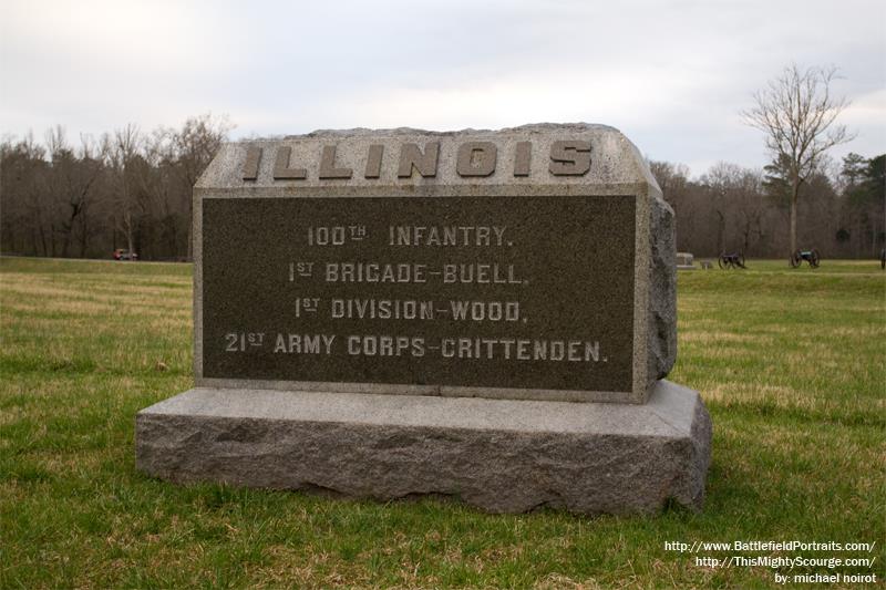 100th Illinois Infantry Regiment Monument #1