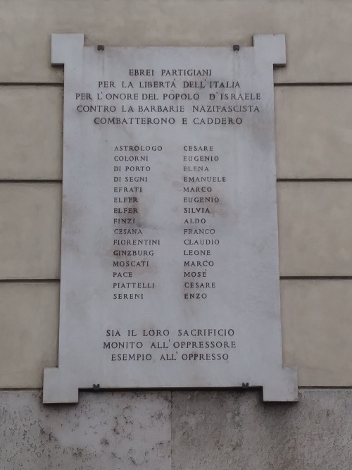 Memorials Great Synagogue Rome #3