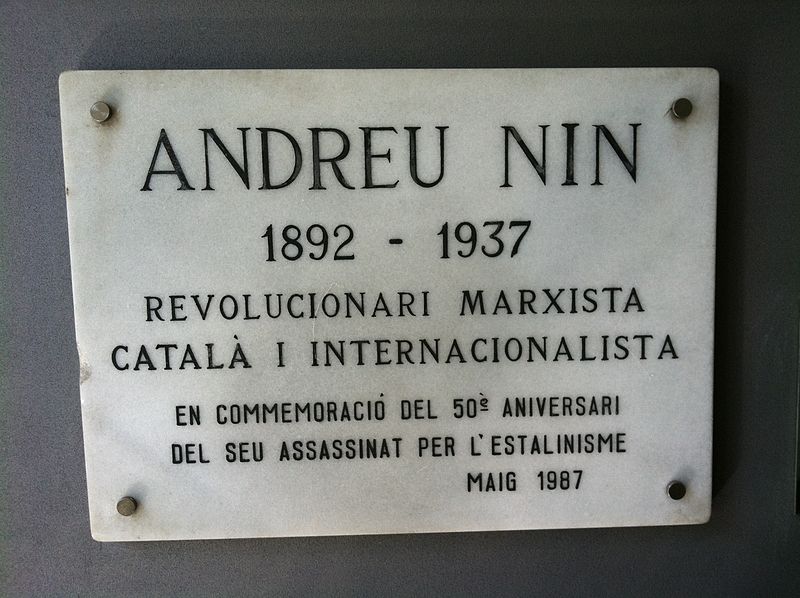 Gedenkteken Andreu Nin #1