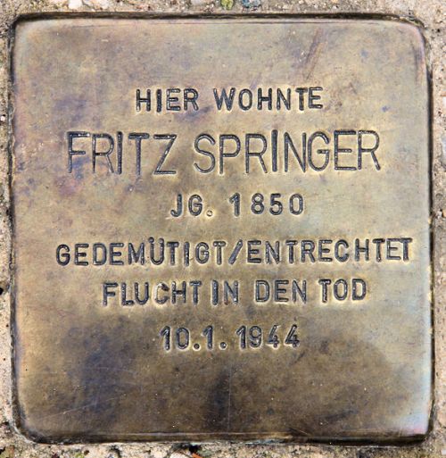 Stumbling Stone Straße zum Löwen 12