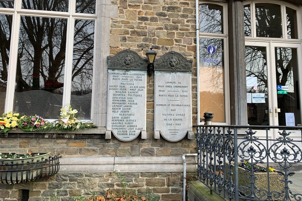 Gedenktekens Gemeentehuis Vaux-sous-Chèvremont #3