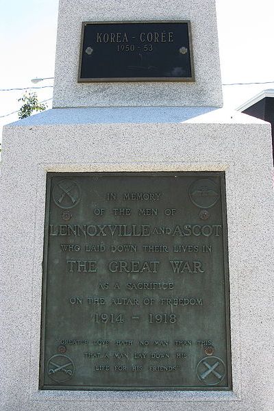 War Memorial Lennoxville #2