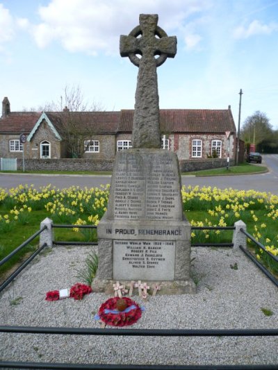 Oorlogsmonument South Creake