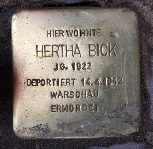 Stolpersteine Konstanzer Strae 62 #1