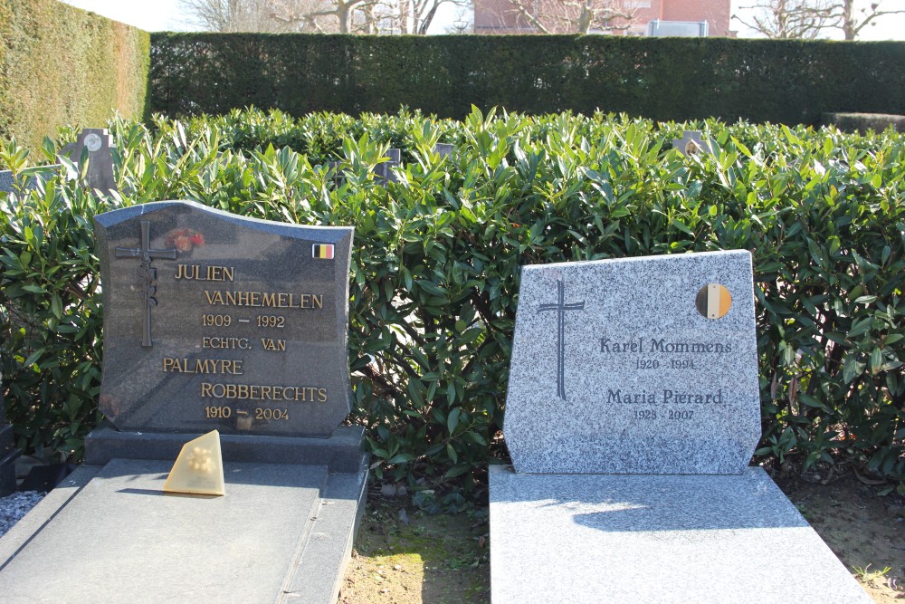 Belgische Graven Oudstrijders Korbeek-Lo Begraafplaats #4
