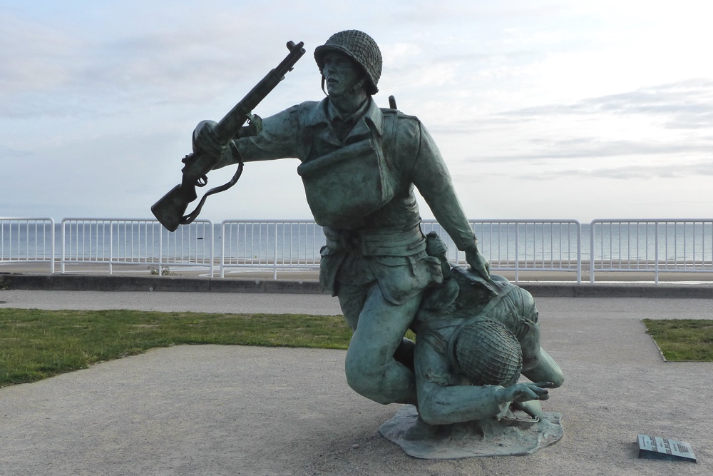 Memorial Wounded Soldier Omaha Beach #2