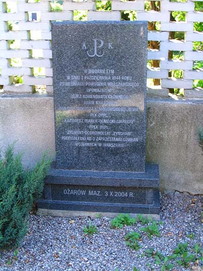 Memorial Capitulation Armia Krajowa 1944