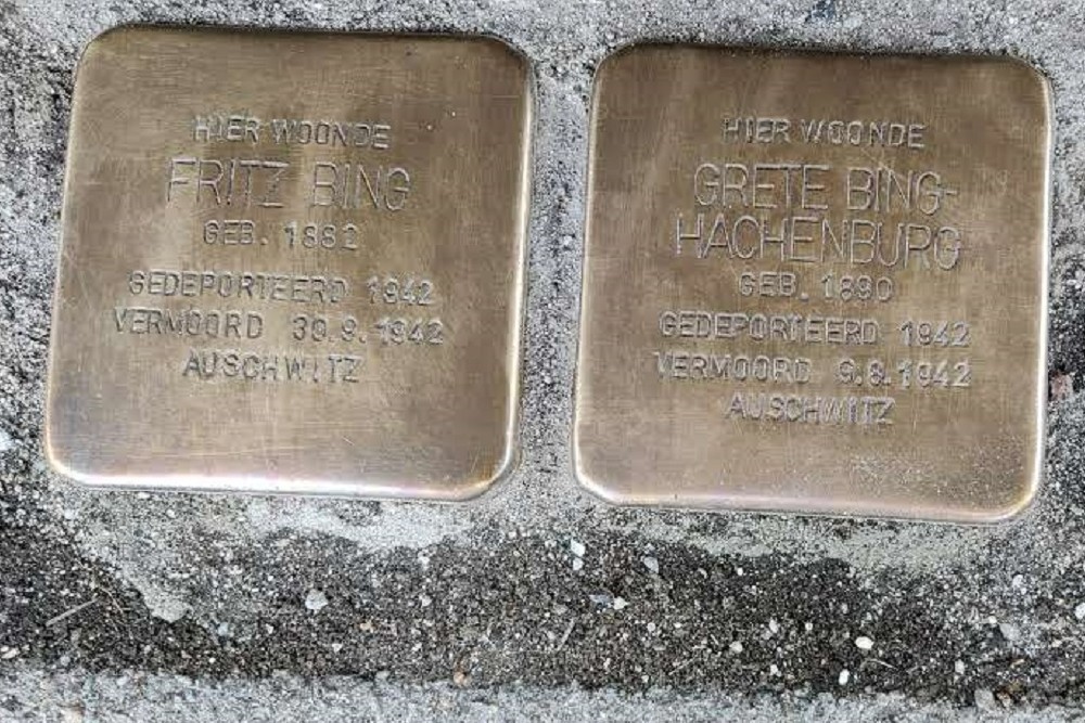 Stolpersteine Burgemeester Canterslaan 5