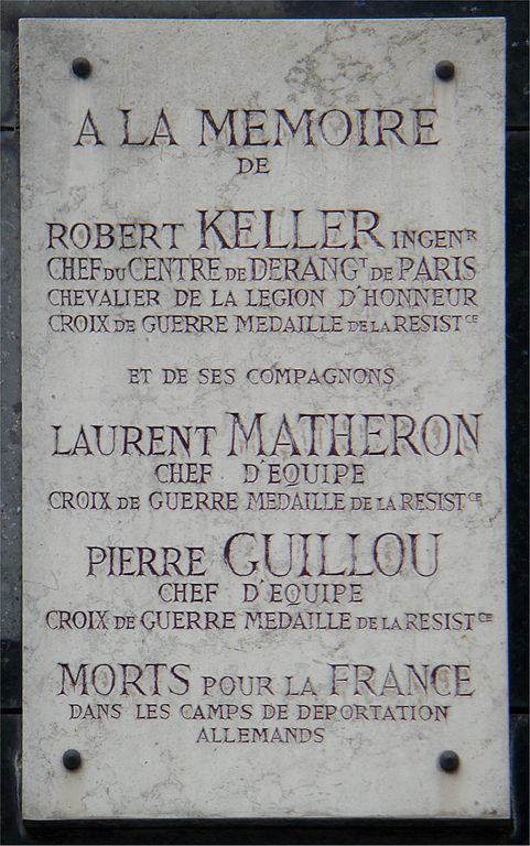 Gedenkteken Robert Keller, Laurent Matheron en Pierre Guillou #1