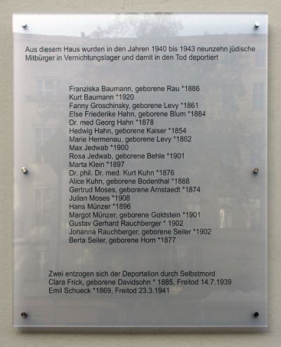 Memorial Jewish Residents