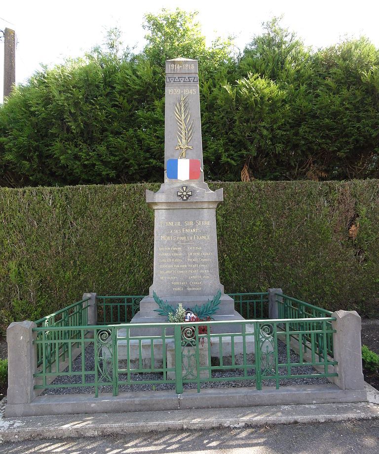 Oorlogsmonument Verneuil-sur-Serre