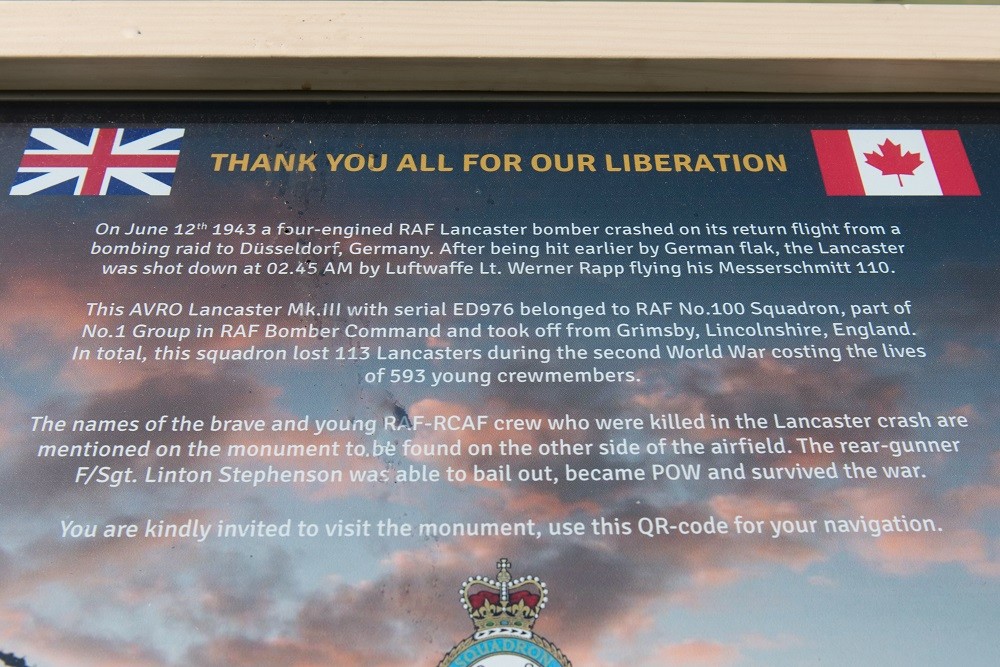 Memorial Crash Location AVRO Lancaster Mk.III ED976 #2