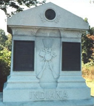 Monument 8th en 18th Indiana Infantry (Union)