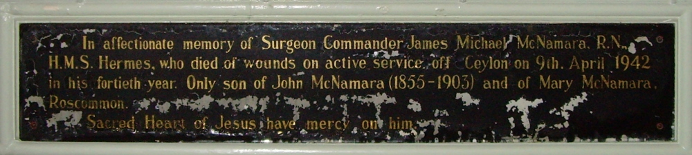 Gedenkteken Surgeon Commander James Michael McNamara #1