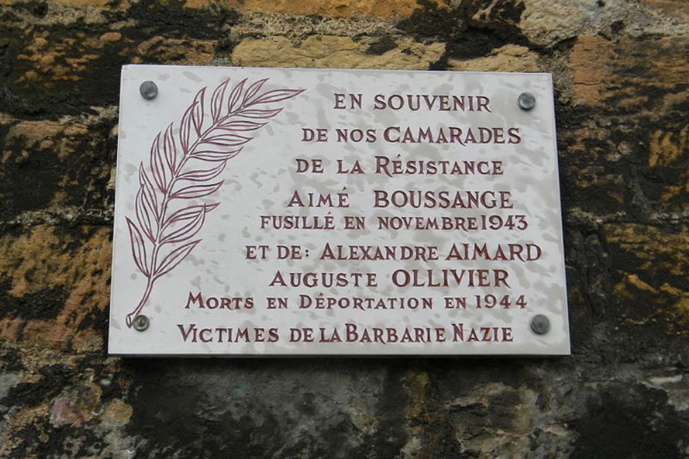 Gedenkteken Aim Boussange, Alexandre Aimard en Auguste Ollivier #1