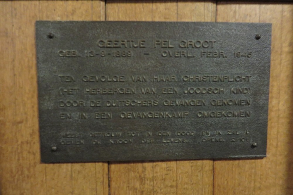 Memorial Geertje Pel-Groot