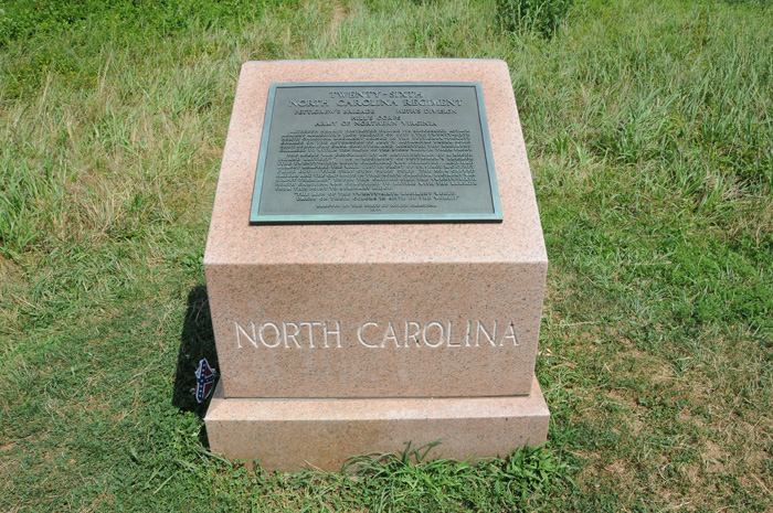 Monument 26th North Carolina Infantry