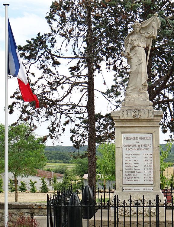 Oorlogsmonument Thzac #1