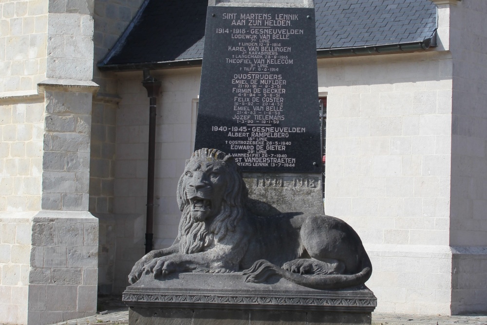 Oorlogsmonument Sint-Martens-Lennik #2