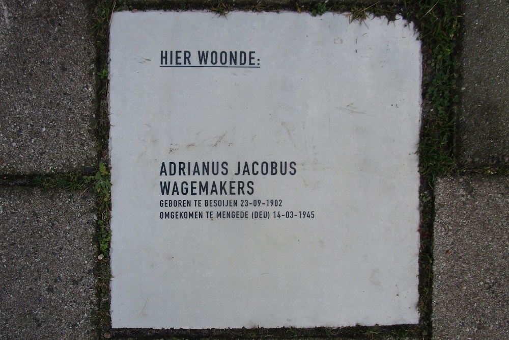 Memorial Stone Westeinde 30