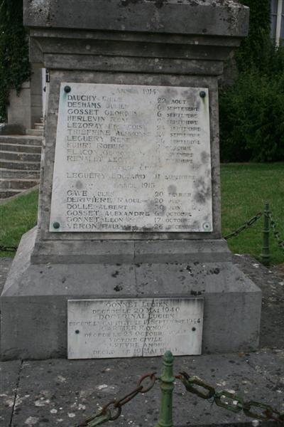 Oorlogsmonument Chouy #3