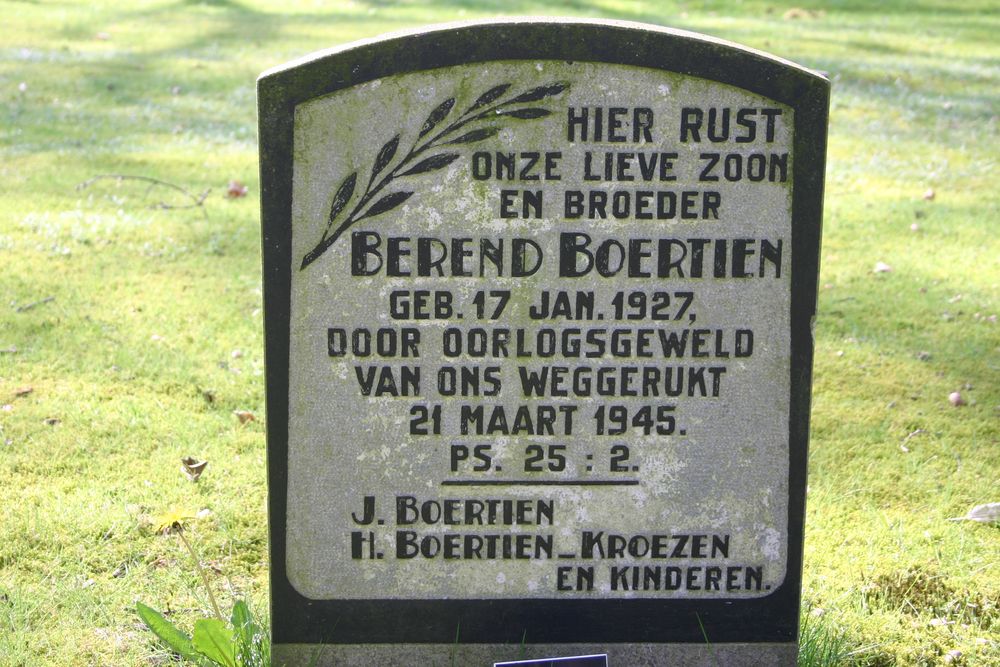 Dutch War Grave Elim