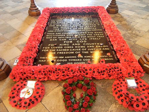 Graf Onbekende Soldaat in Westminster Abbey