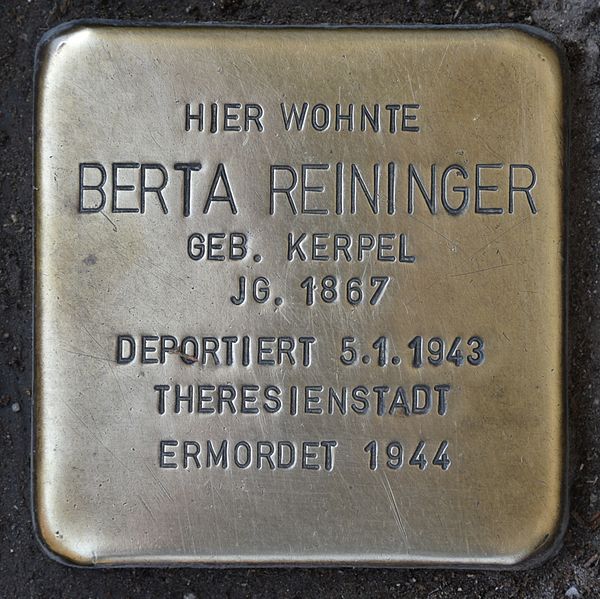 Stolperstein Kollonitschgasse 12 #1