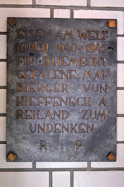 Memorial Heffingen