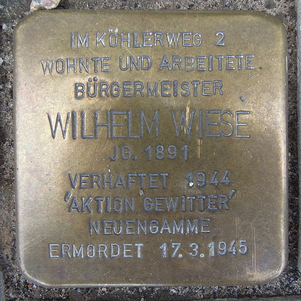 Stolperstein Rathausplatz 14