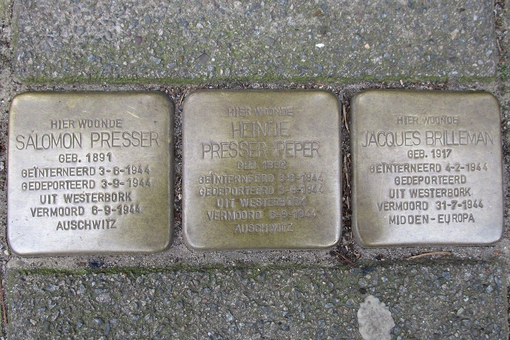 Stolpersteine Pieter Aertszstraat 103