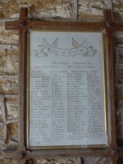 Roll of Honour St. Peter Church #1