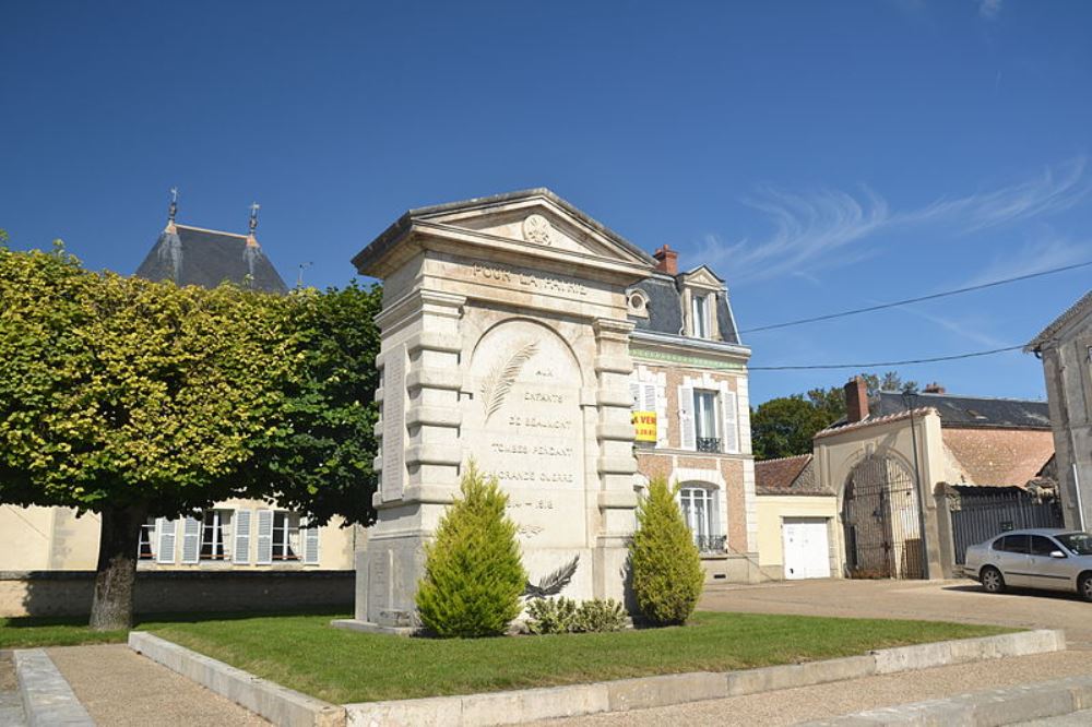Oorlogsmonument Beaumont-du-Gtinais #1