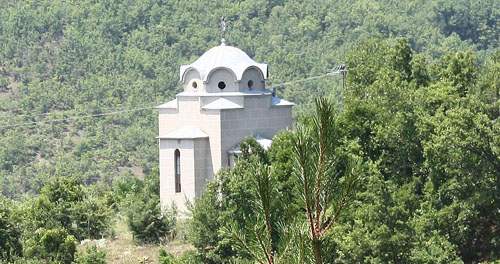 Mausoleum Servische Slachtoffers Bloedbad Derviska Niva