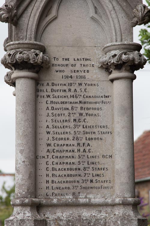 War Memorial East Kirkby #5