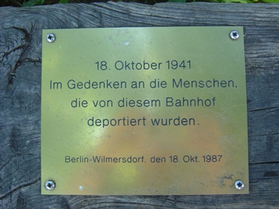 Deportation Memorial Grunewald Station #5