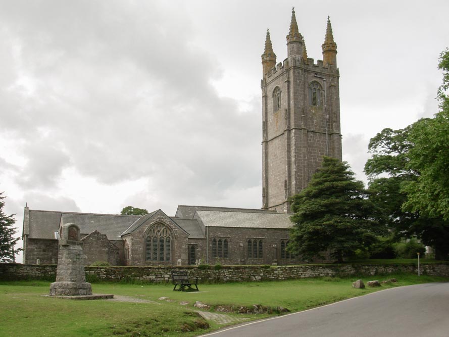 Gedenkplaat St.-Pancras Church Widecombe in the Moor #2