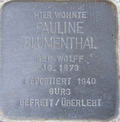 Stumbling Stone Hauptstraße 50