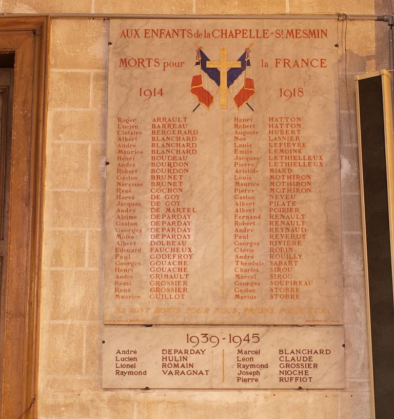 War Memorial La Chapelle-Saint-Mesmin #1