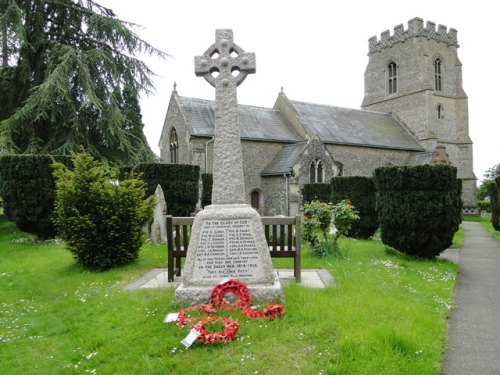 Oorlogsmonument Fornham St. Martin