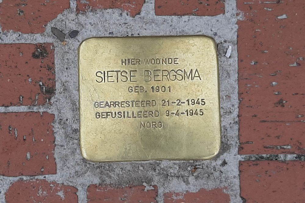 Stolperstein Bergsmastraat 16