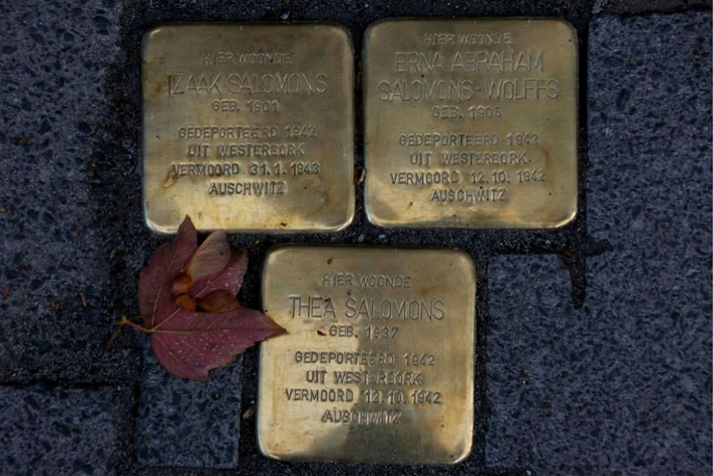 Stolpersteine Taco Mesdagstraat 23a