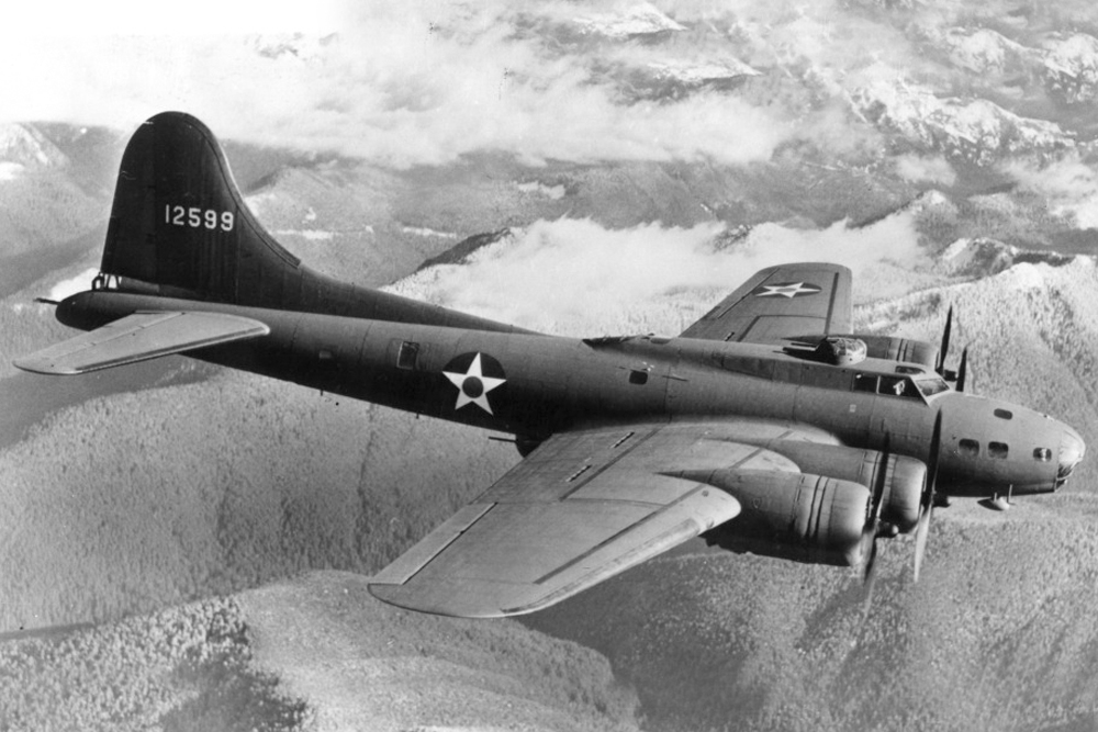 Crashlocatie & Restant B-17E 