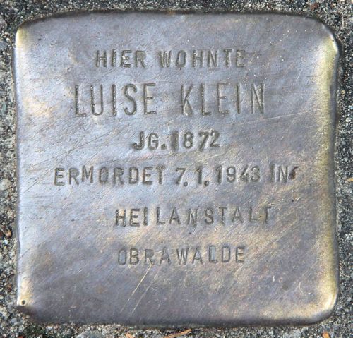 Stumbling Stone Egidystraße 26