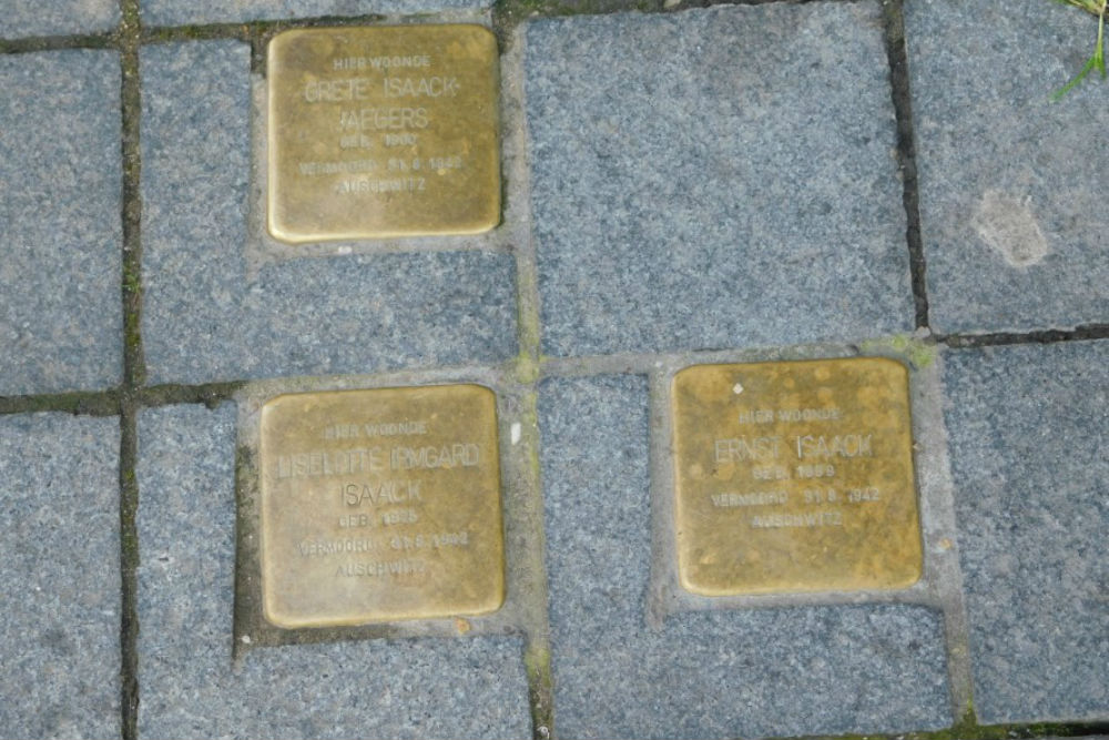 Stolpersteine Grootte Gracht 43 (nu Grote Gracht 43)