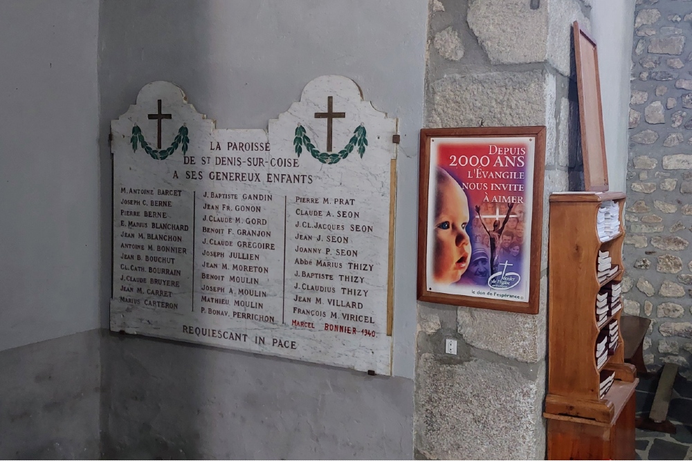 Oorlogsmonument Église Saint-Denis-sur-Coise #3