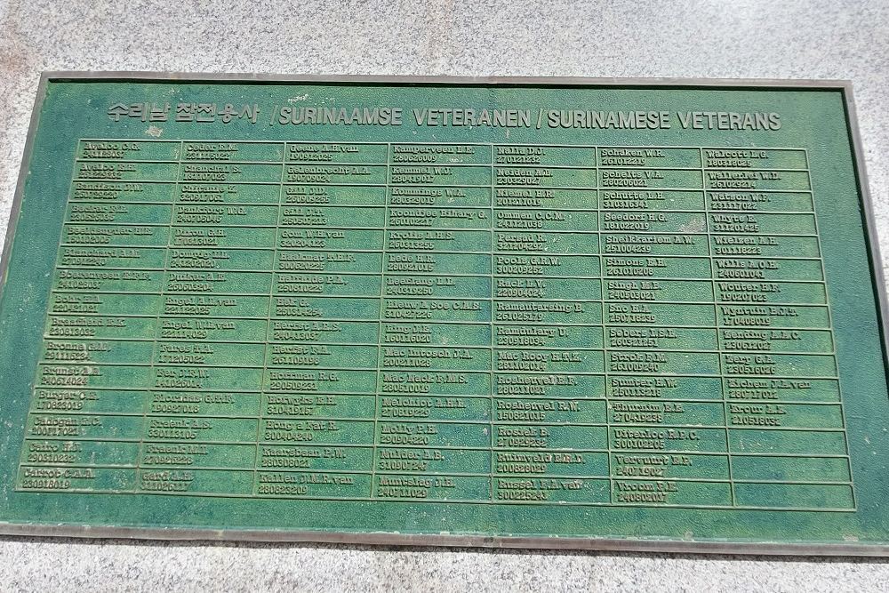 Korean War Memorial Suriname #3