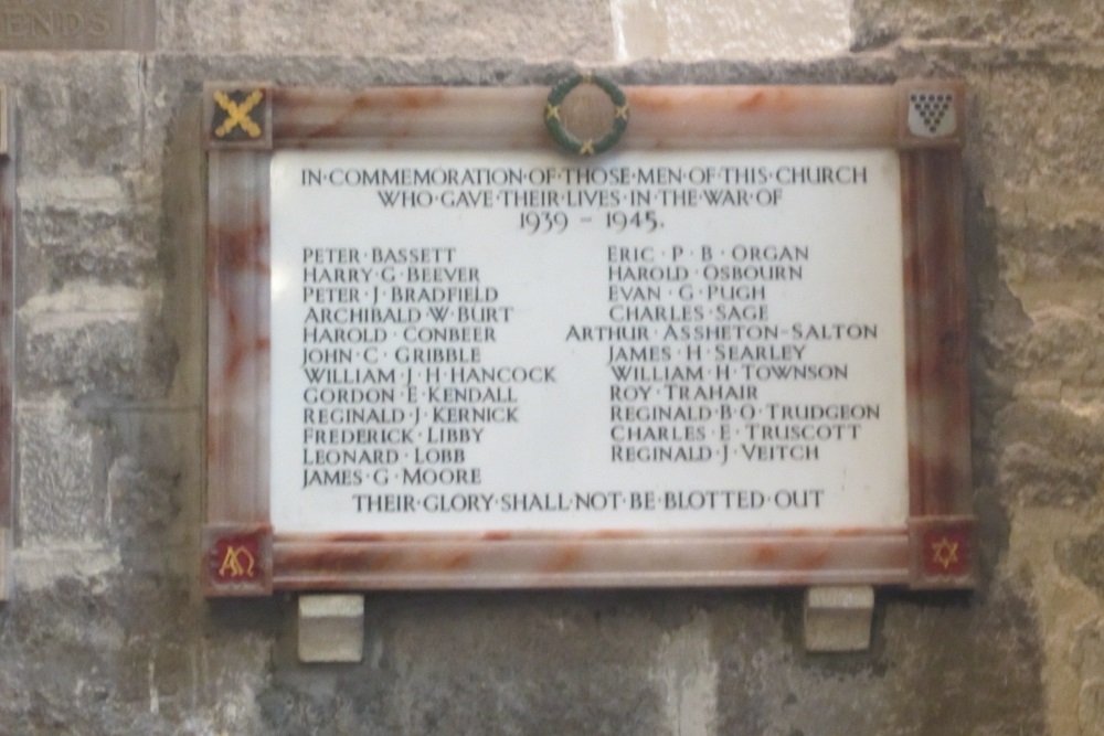 War Memorial Holy Trinity Church St Austell #4