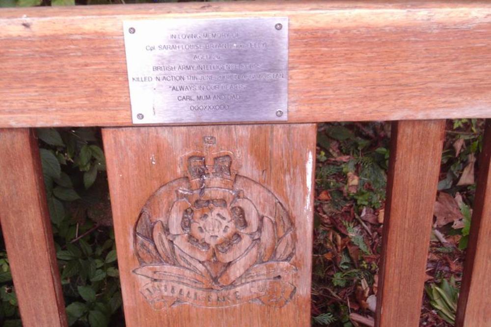 Remembrance Bench Cpl. Sarah Louise Bryant
