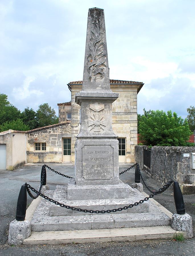 Oorlogsmonument Marcenais